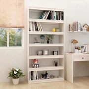 vidaXL Boekenkast/kamerscherm 100x30x200 cm massief grenenhout wit