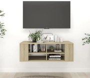 vidaXL Tv-wandmeubel 102x35x35 cm spaanplaat sonoma eikenkleurig