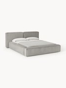 Gestoffeerd corduroy bed Lennon met opbergruimte