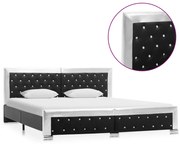 vidaXL Bedframe kunstleer zwart 180x200 cm