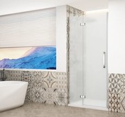 Gelco Trinity douchedeur 80cm links met mat glas chroom