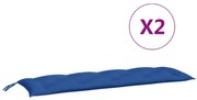 vidaXL Kussen voor schommelstoel 150 cm stof blauw