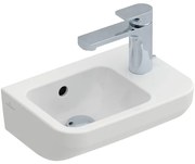 Villeroy & Boch Architectura fontein - 36x26cm - 1 kraangat rechts - met overloop - ceramic wit 43733601