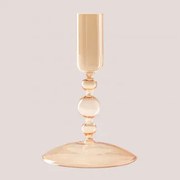 Piana Glazen Kandelaar Oranje Mousse Perzik - Sklum