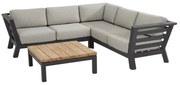 Meteoro hoek loungeset 4-delig antraciet 4-Seasons Outdoor