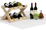 Homemania Flessenhouder Truva 43x28x28 cm hout