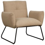 Tower Living Lichtbruine Fauteuil Teddy Dante