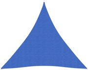 vidaXL Zonnezeil 160 g/m² 3x3x3 m HDPE blauw