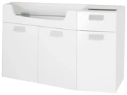 Differnz Fabulous onderkast hoekmodel links 100cm wit