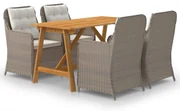vidaXL 5-delige Tuinset bruin