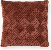 Fluwelen kussenhoes Sina met structuurpatroon