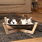 Designed by Lotte Kattenhangmat Gaia 51x51x18,5 cm hout grijs