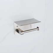 Fortifura Calvi - toiletrolhouder - met plateau - Geborsteld RVS PVD (RVS) SW1183054