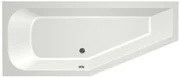 Xenz Lagoon Compact badkuip links 170x75x45cm edelweis
