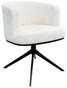 Richmond Interiors Cheyenne Draaibare Eetkamerstoel Beige Chenille