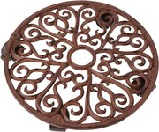 Esschert Design plantentrolley rond L - LxBxH: 34,5x34,5x6,4cm