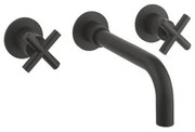 Crosswater MPRO Crosshead Inbouw wastafelkraan met kruisgreep zwart mat PRC130WNM