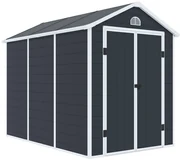 Bergen kunststof gereedschapshuisje 1,9 x 2,8 m CoverTech antraciet
