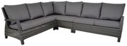 Lesli Living  Hoek Loungeset - Prato Forte - Aluminium/Wicker - Lesli Living