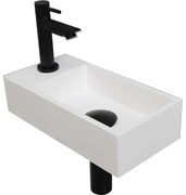 INK Versus Fonteinpack - Polystone - links fonteinkraan - designsifon - afvoerplug - incl bevestiging 1805127