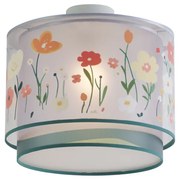 Kinder plafondlamp wit met bloemen - Harrie between Flowers
