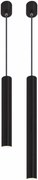Looox Light Collection 2 badkamer hanglampen 25 en 40 cm mat zwart