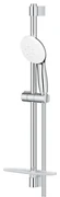 GROHE Tempesta 110 Glijstangset - 60cm - ronde handdouche - 3 straalsoorten - gladde doucheslang - met zeephouder - chroom 27600003