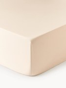 Katoensatijnen hoeslaken Premium