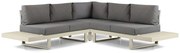 Hoek loungeset 5 personen Aluminium Taupe Lifestyle Garden Furniture Lorenzo