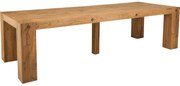 Goossens Eettafel Houston, 280 x 100 cm inclusief 5de poot