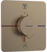 Hansgrohe Showerselect Comfort Q thermostaat inbouw voor 2 functies brushed bronze 15586140