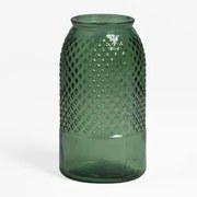 Vaas Van Gerecycled Glas 27,5 Cm Dinte Groen – Kool - Sklum