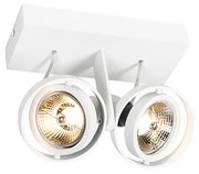 Moderne plafondSpot / Opbouwspot / Plafondspot wit 2-lichts GU10 70mm - Master Modern GU10 Binnenverlichting Lamp