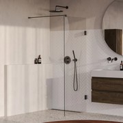 Brauer Void profielloze inloopdouche 70cm gunmetal geborsteld PVD