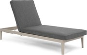 Lifestyle Garden Furniture Mateo Ligbed Met Kussen Loft/dark Grey Aluminium Taupe