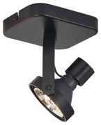 Design plafondspot zwart GU10 70mm draai- en kantelbaar - Vo