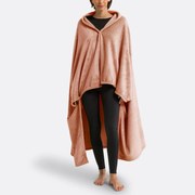 Fleece plaid met mouwen, recycled polyester, Javi