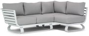 Hoek loungeset 3 personen Aluminium Wit  Santika Furniture Santika Sovita