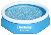 Bestway Zwembad Fast Set rond 244x61 cm blauw