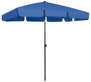 vidaXL Strandparasol 200x125 cm azuurblauw