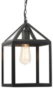 Industriële buiten hanglamp zwart IP23 - Amsterdam Modern, Landelijk E27 Buitenverlichting kubus / vierkant vierkant