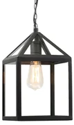 Industriële buiten hanglamp zwart IP23 - Amsterdam Modern, Landelijk E27 Buitenverlichting kubus / vierkant vierkant