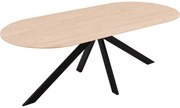 Goossens Excellent Eettafel Floyd, Semi rond 220 x 100 cm