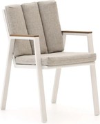 Dining tuinstoel | Bellagio  Bertinoro | Aluminium | Wit | Stapelbaar | Kees Smit Tuinmeubelen