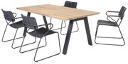 Taste by 4 Seasons Swing tuinset antraciet met Ambassador tafel met teak blad 180 x 100 cm * SALE *  Tuinset    houtkleur weerbestendig