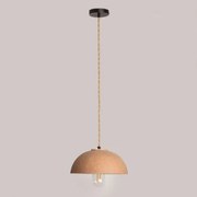 Hanglamp Van Porselein Ouval Bruin – Karamel - Sklum