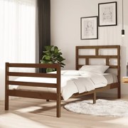 vidaXL Bedframe massief grenenhout honingbruin 90x200 cm