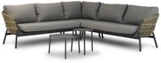 Hoek loungeset 4 personen Aluminium/wicker Taupe  Coco Nathan/Pacific