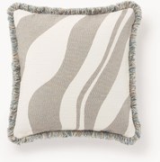 Jacquard kussenhoes Rui met franjes