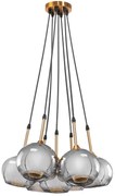 Plafondlamp hangende glazen bollen APP898-7CP